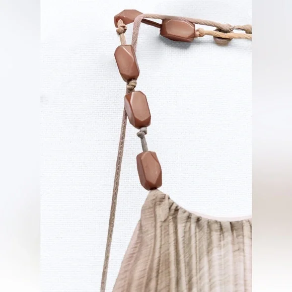 COPY - ZARA TIE DYE PLEATED HALTER DRESS - Picture 9 of 11